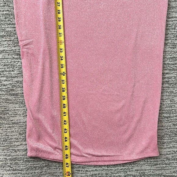 New Naked Wardrobe Metallic Hourglass
Midi Dress In Pink 2X - Picture 11 of 15